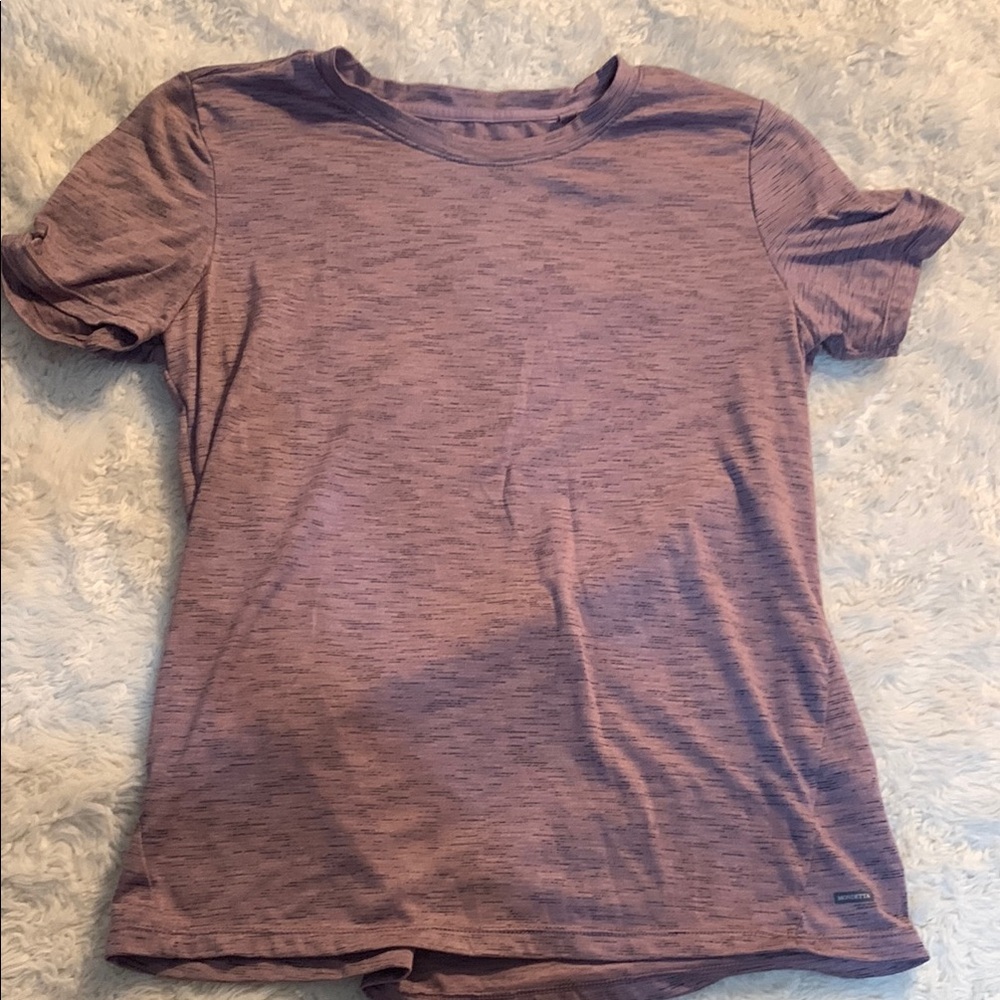 Mondetta Purple Fitted Short Sleeve Tee